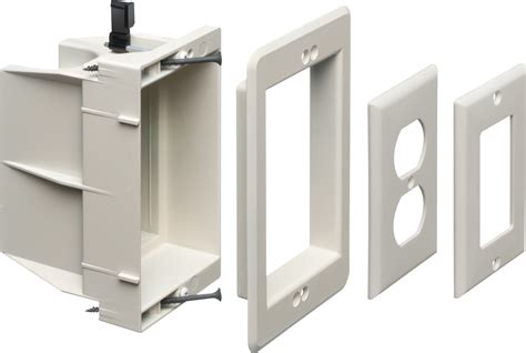 arlington single gang recessed electrical box|Arlington recessed indoor box.